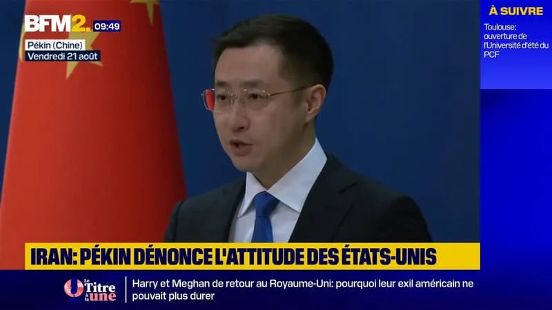 Iran: Pékin dit que "sanctions et pressions" américaines ne sont pas la solution