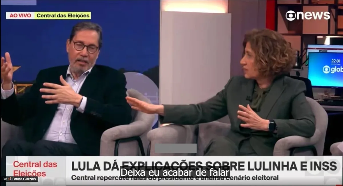 Míriam Leitão elogia Lula no Jornal Nacional e ainda cala Merval Pereira: “Isso é mansplaining”