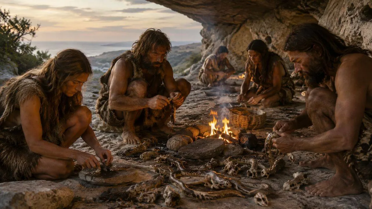 15,000 years ago, humans in Israel were eating snakes and lizards