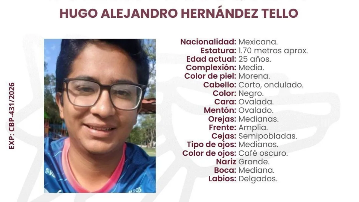 Desaparición de Hugo Alejandro Hernández Tello, alumno de la BUAP: esto es lo que se sabe del caso