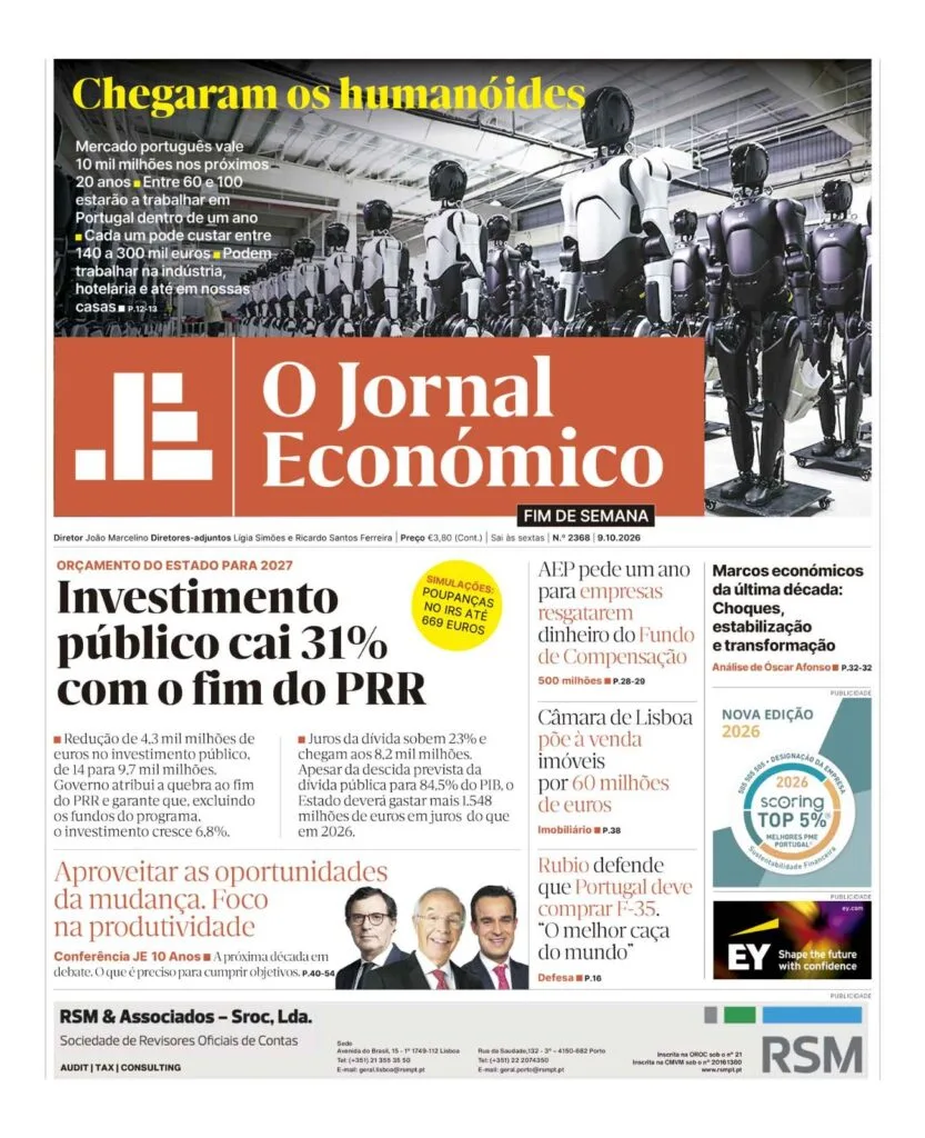 Leia aqui o Jornal Económico desta semana