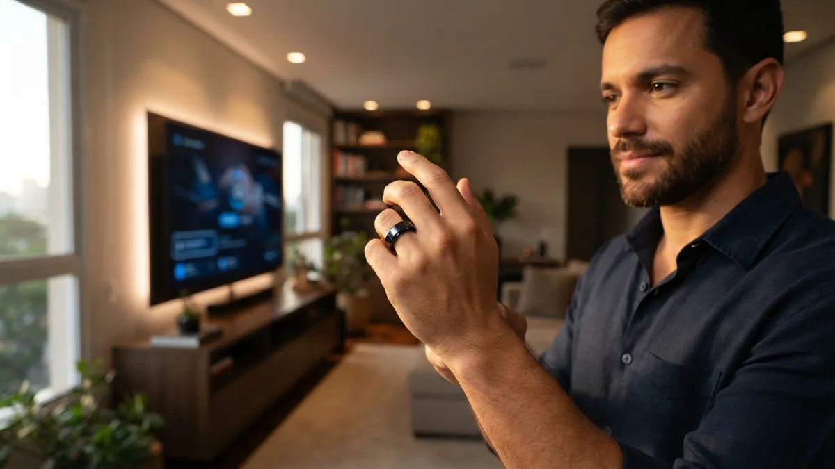 Esqueça o controle remoto: o anel inteligente que permite controlar luzes, volume da TV e ar-condicionado apenas com pequenos gestos dos dedos