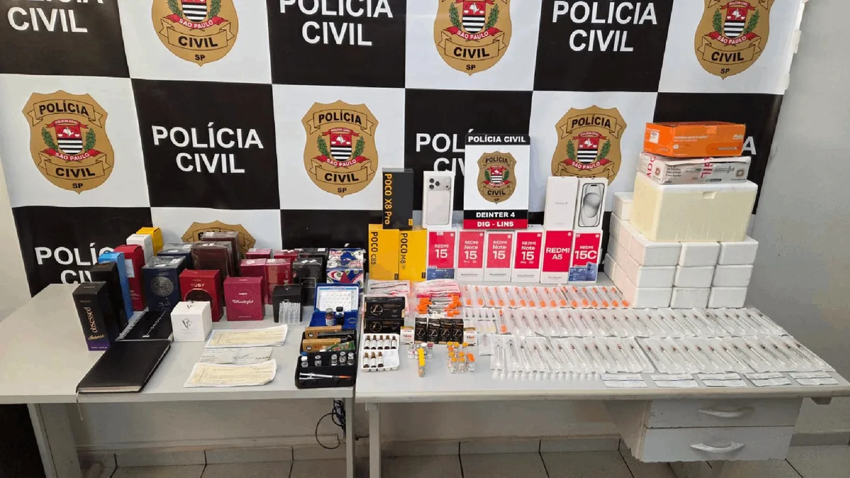 Casal é preso suspeito de vender remédios emagrecedores proibidos e anabolizantes em Lins