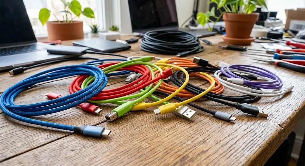 El secreto oculto tras los colores de los cables USB y cómo elegir el adecuado