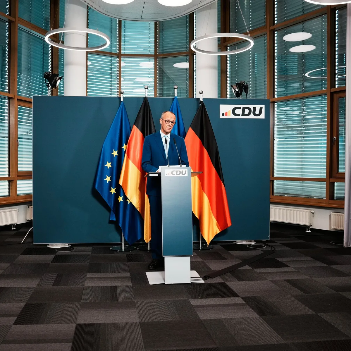 Germany’s Merz Vows to Stay After Another State Election ‘Disaster’