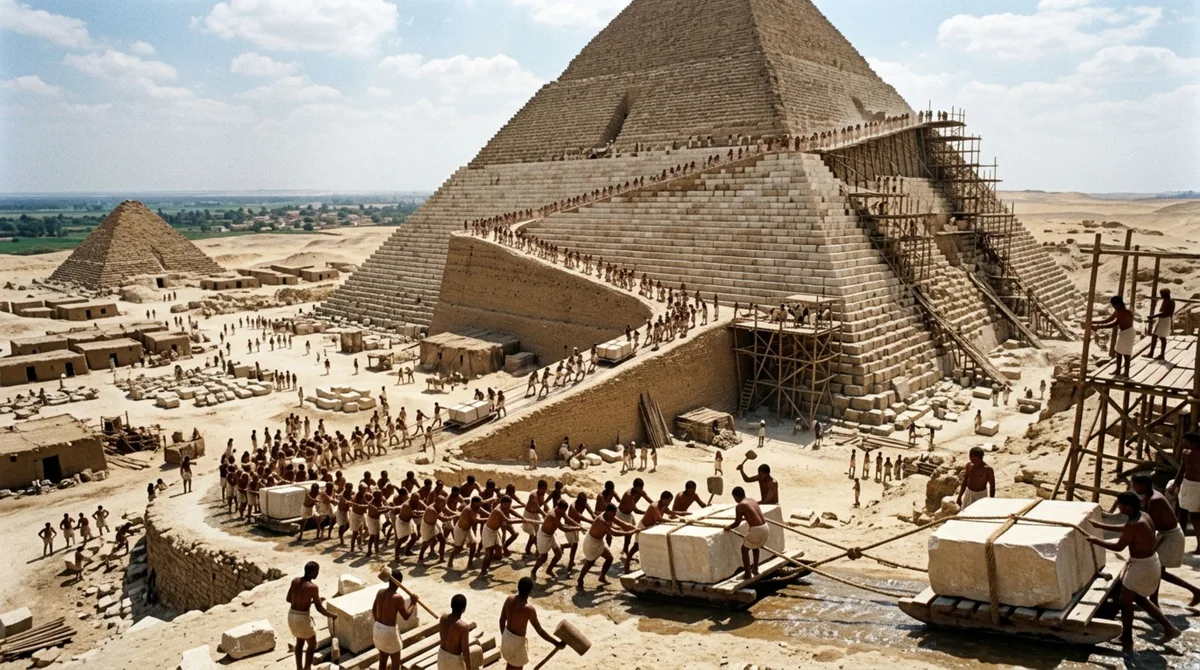Construída com milhões de blocos de pedra e erguida há mais de 4.000 anos sem guindastes modernos, esta estrutura monumental ainda desafia pesquisadores pela precisão do alinhamento e pela logística necessária para mover peças de várias toneladas