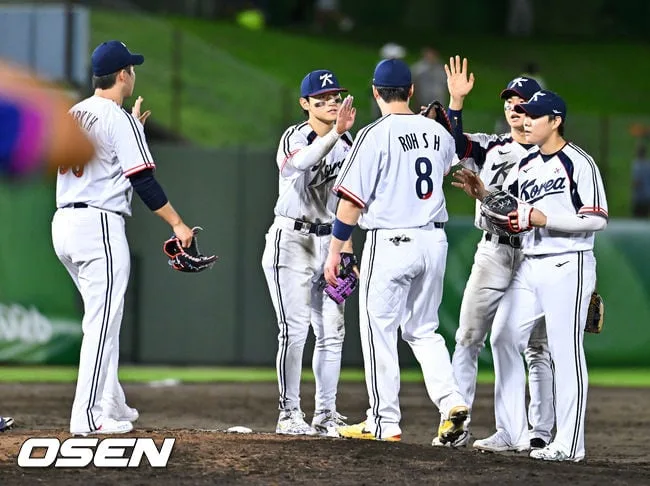 [사진]대만전 5-0 완승 류지현호, 아시안게인 산뜻한 출발