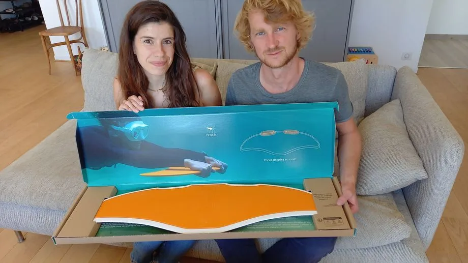 Ces deux Bretons ont créé une planche pour nager sous l'eau, plus de 1.000 exemplaires ont déjà été vendus