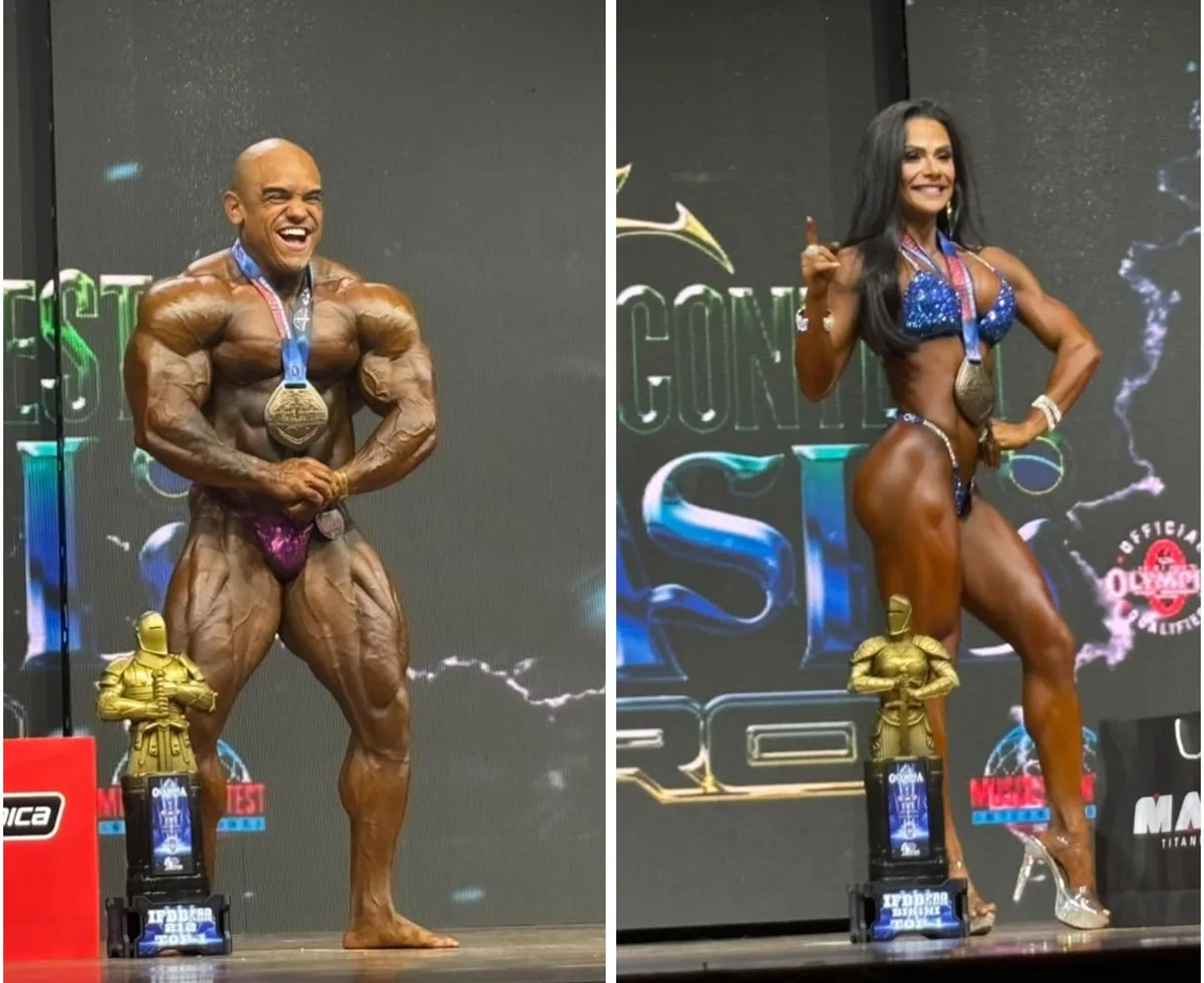Vitor Porto é campeão no Olympia Brasil e garante vaga em Las Vegas; Nívea Campos vence na Bikini