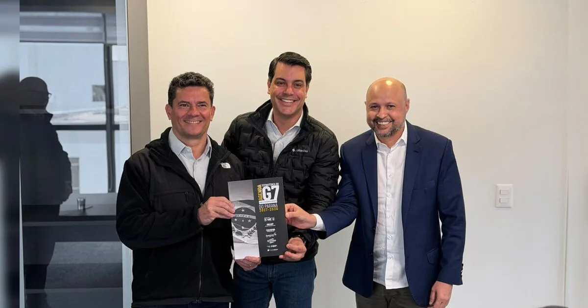 Moro e Vasconcelos recebem agenda do G7 Paraná com propostas