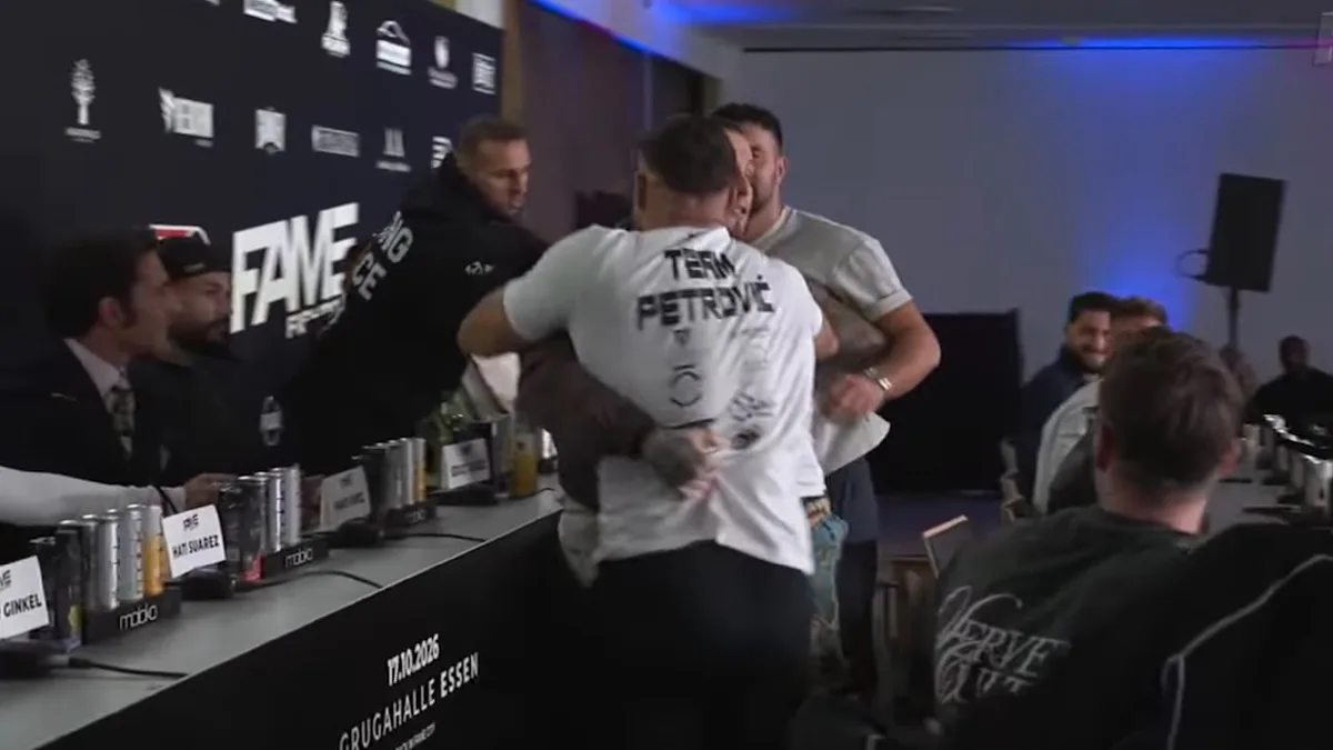 Während der Pressekonferenz - Fame Fighter rastet plötzlich komplett aus!
