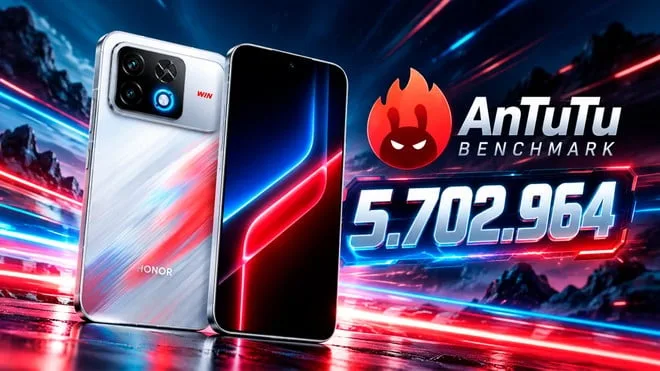 5,7 milhões! Honor Win 2 quebra recorde no AnTuTu e vaza com bateria gigante
