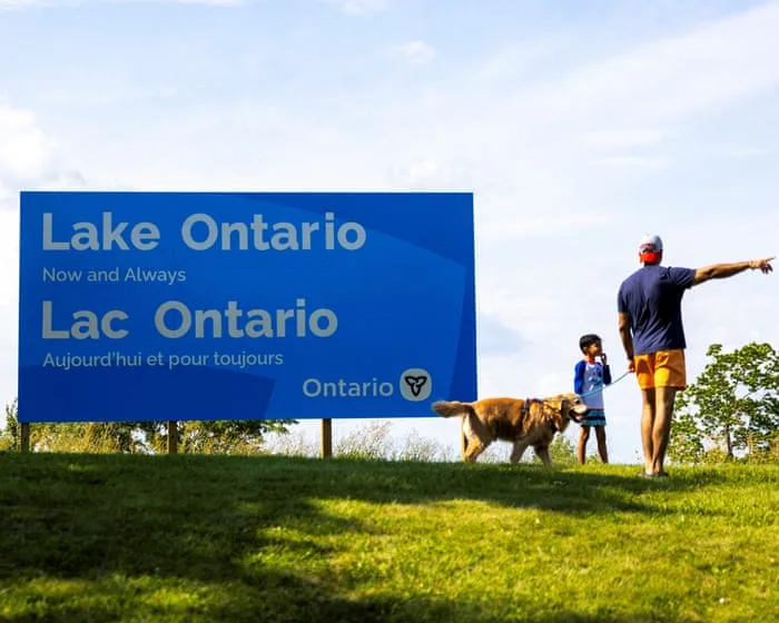 Canada erects giant ‘Lake Ontario’ sign as spat with Trump over name escalates