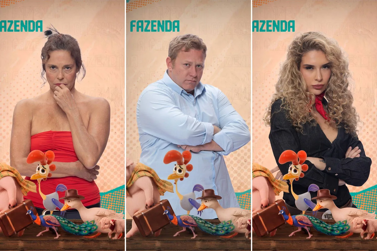 A Fazenda 18: Giovanna, Sérgio e Stephanie estão na roça; vote na enquete