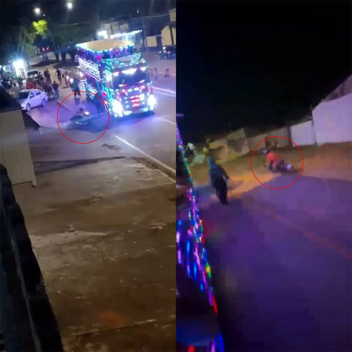 Motociclista morre atropelado por 'carreta da alegria' após perder controle da direção e cair na pista em RO