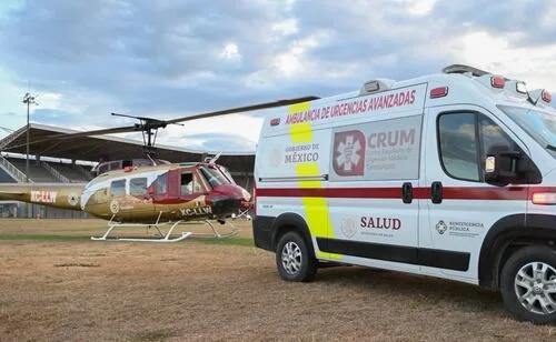 Trasladan vía aérea a recién nacida a Hospital Infantil de Ciudad Victoria; presentaba un problema pulmonar