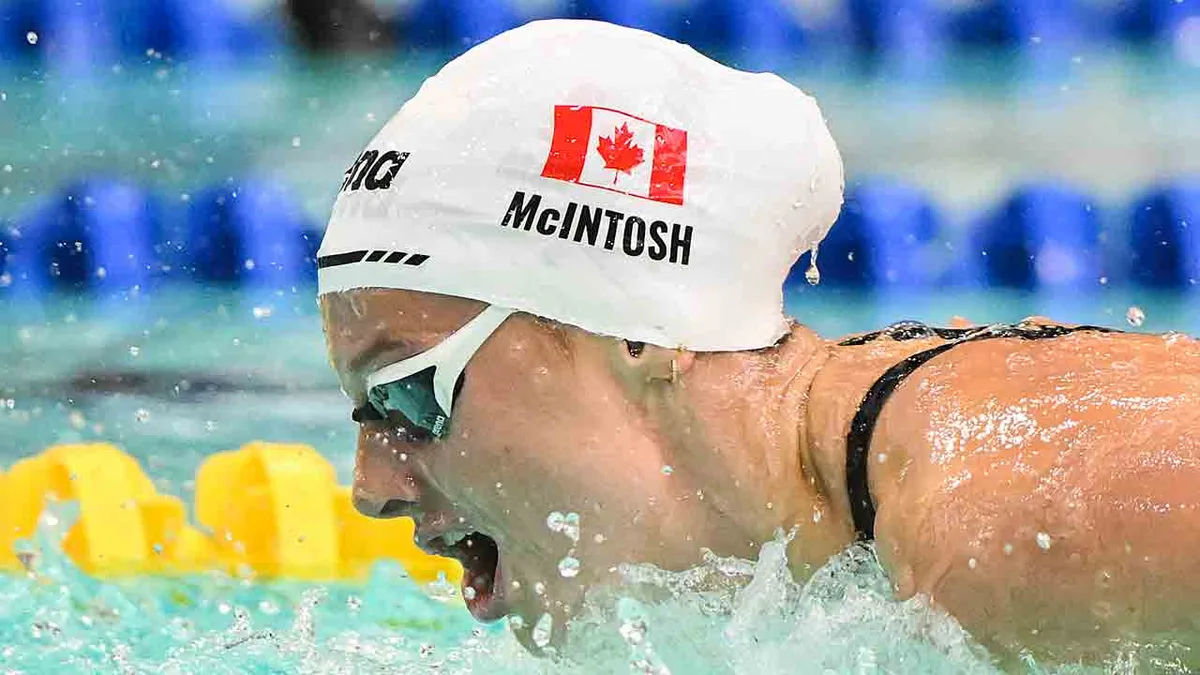 Summer McIntosh wins gold in 400m individual medley at Pan Pac