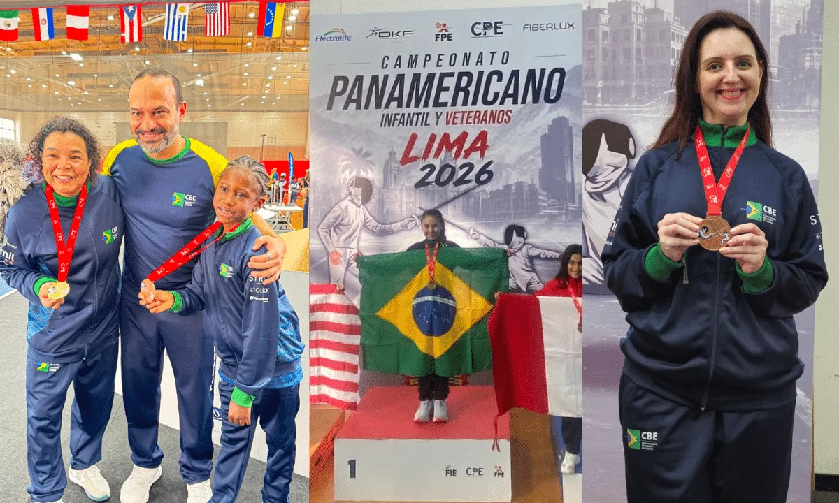 Brasil fecha Pan-Americano Infantil e Veterano de Esgrima com 25 medalhas