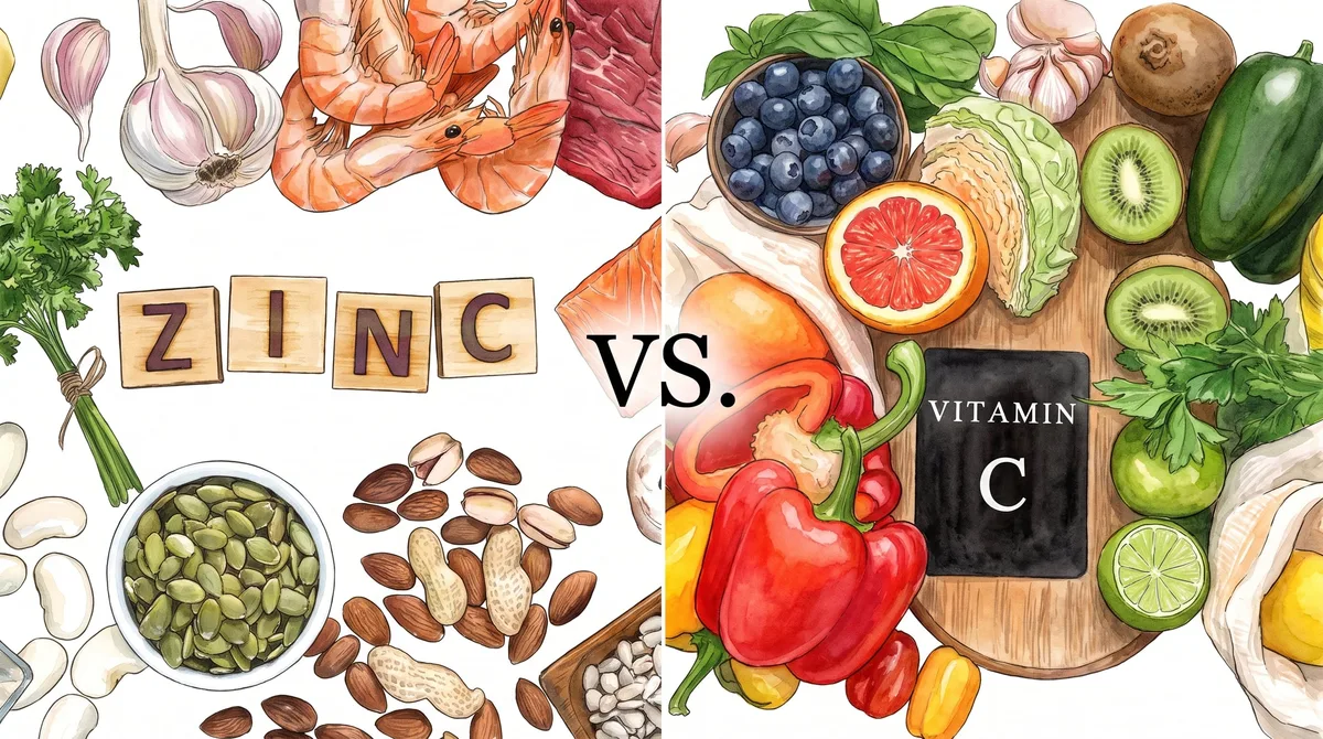 Zinc o vitamina C para las defensas: qué dice la ciencia sobre cada nutriente