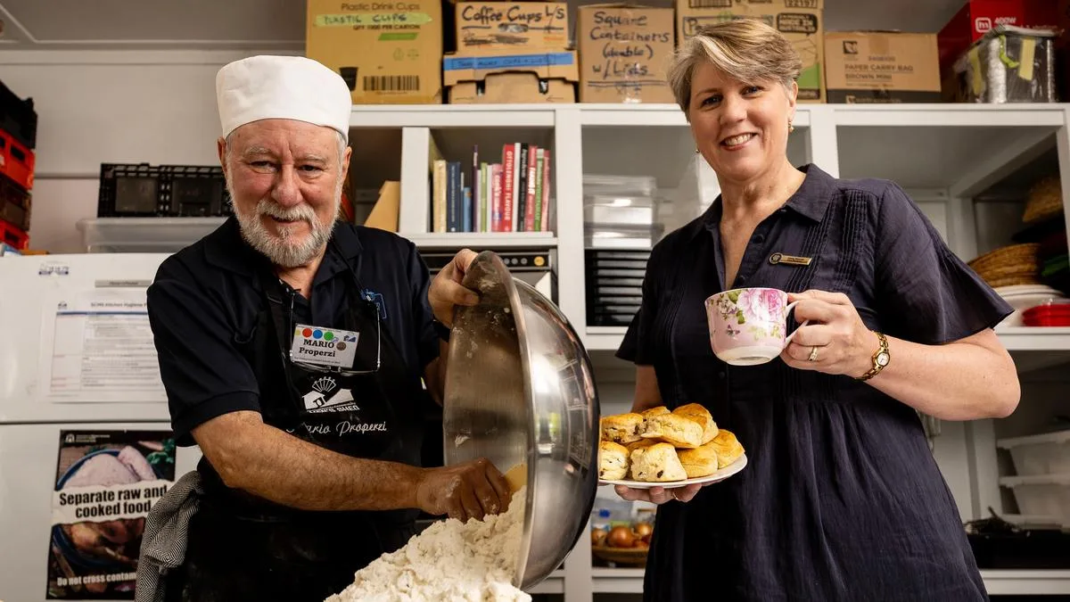 Role reversal as Claremont Men’s Shed bakes scones for Country Women’s Association to sell at Royal Show