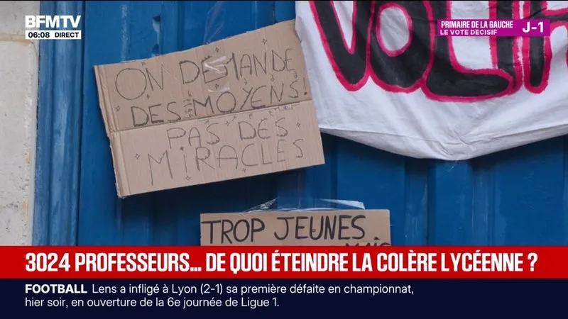 Colère lycéenne: qui sont les 3.000 professeurs remplaçants déployés en urgence dans les lycées ?