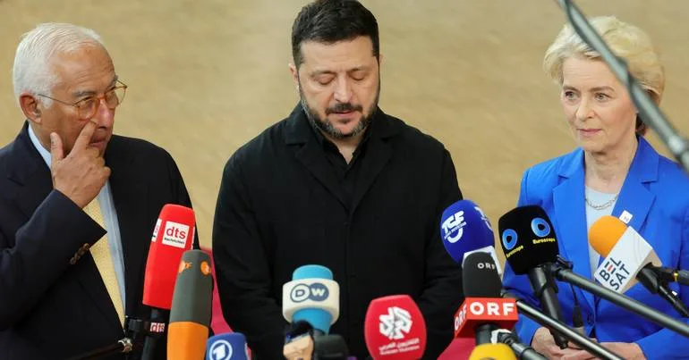 Zelensky agradece apoio de Bruxelas a "verdadeiros líderes"
