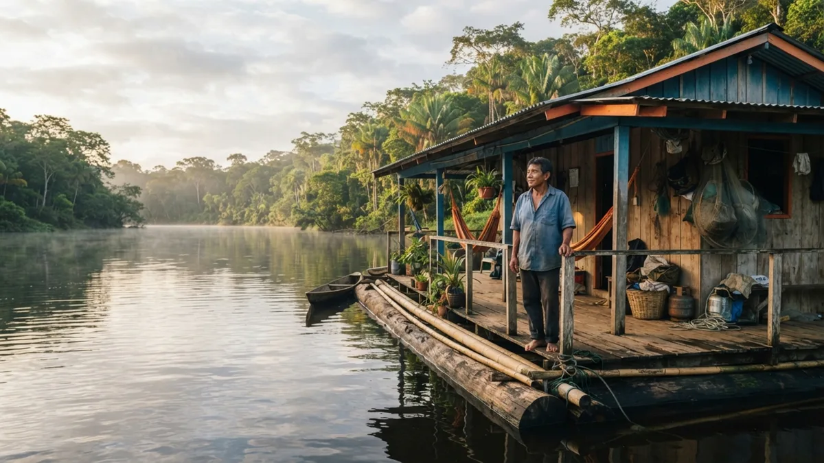 A vila isolada na Amazônia que constrói casas flutuantes indestrutíveis usando uma técnica ancestral esquecida pela engenharia moderna
