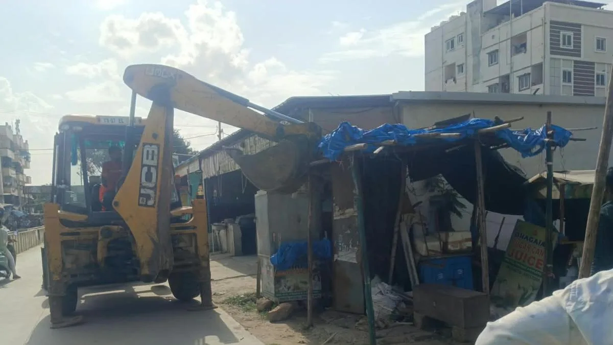 243 encroachments removed across Cyberabad on Saturday (August 22)