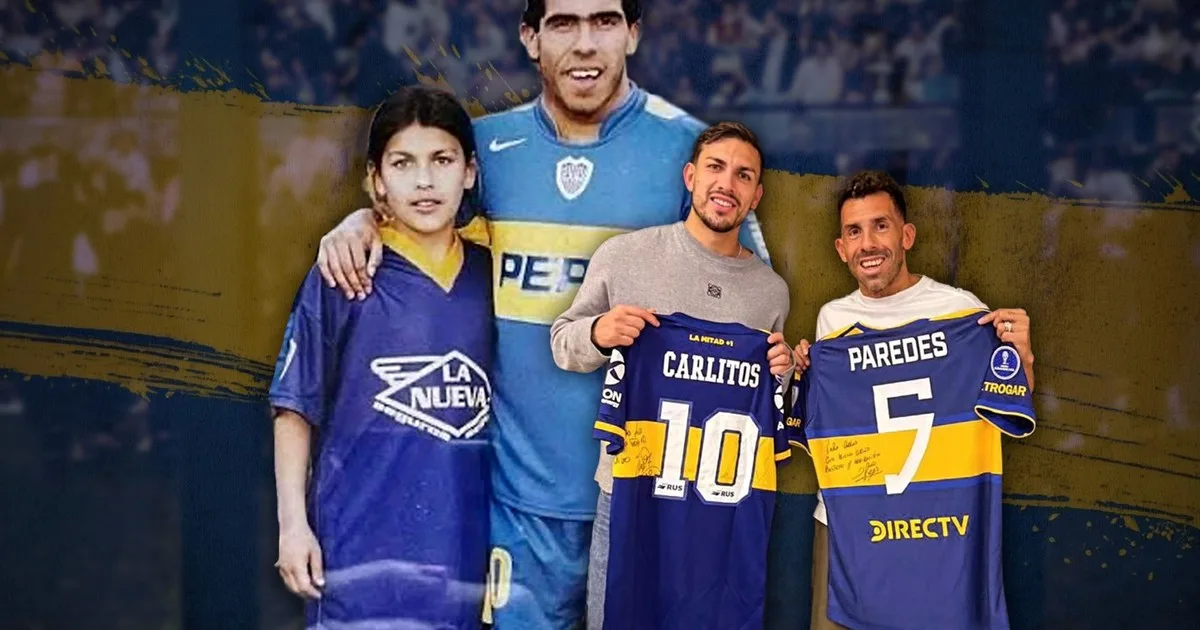 El reencuentro de Paredes y Tevez a más de 20 años de sus primeras fotos juntos