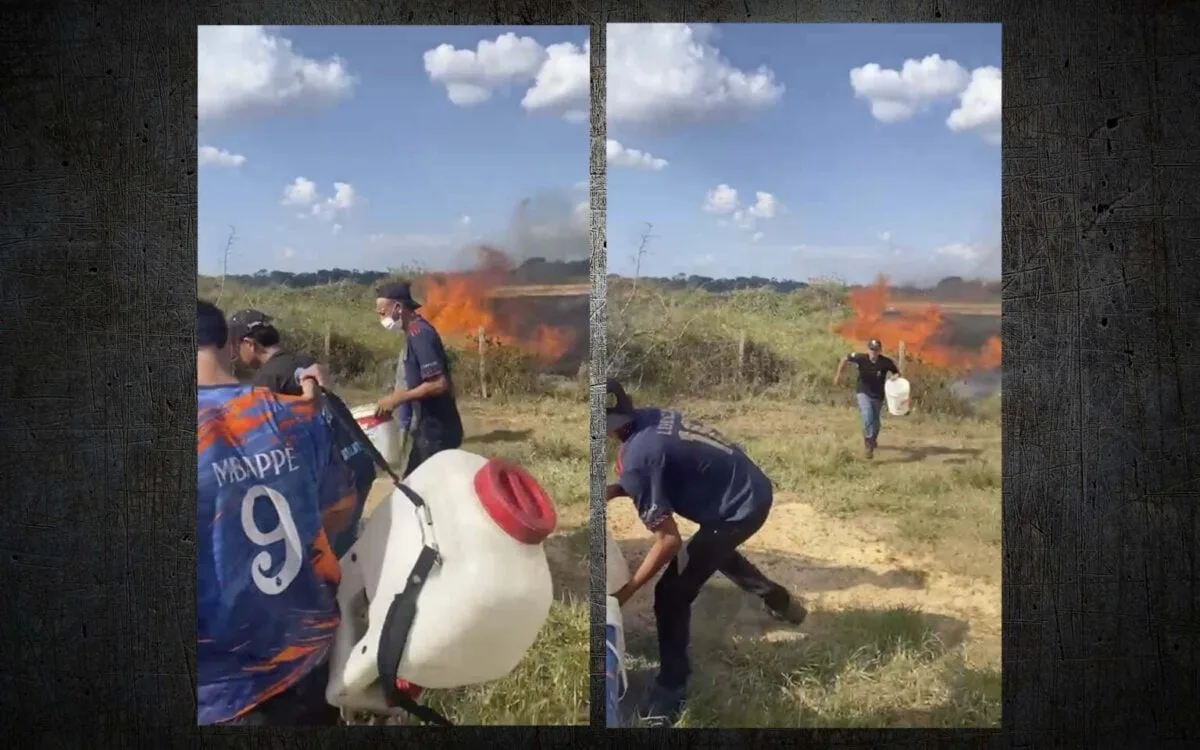 Incêndio atinge propriedade rural em Brasiléia após rompimento de fio elétrico