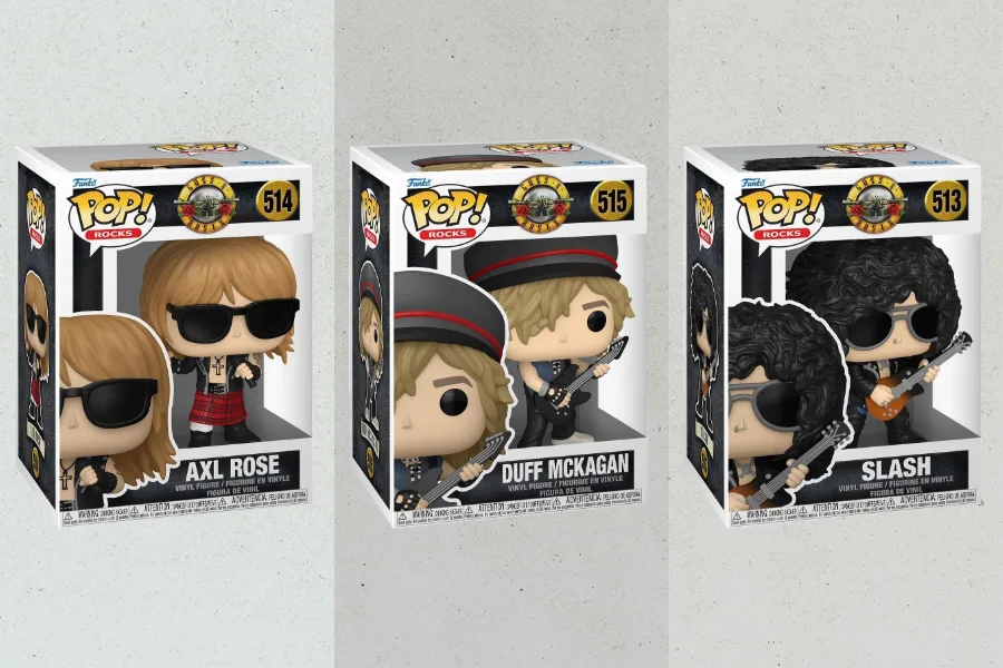 New Guns N’ Roses Funko Pop! Collectibles Drop Online In Final Weeks of Band’s World Tour