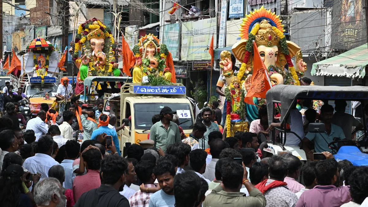 Vinayaka idols immersed in Thoothukudi beaches