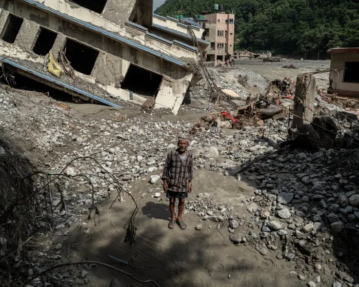 Aid operations in aftermath of deadly Nepal floods hampered by conditions | First Thing