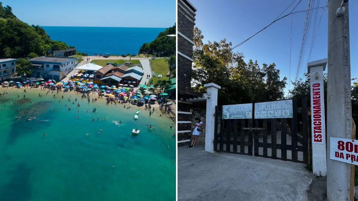 Justiça manda retirar portão que restringia acesso à praia paradisíaca de águas cristalinas em SC