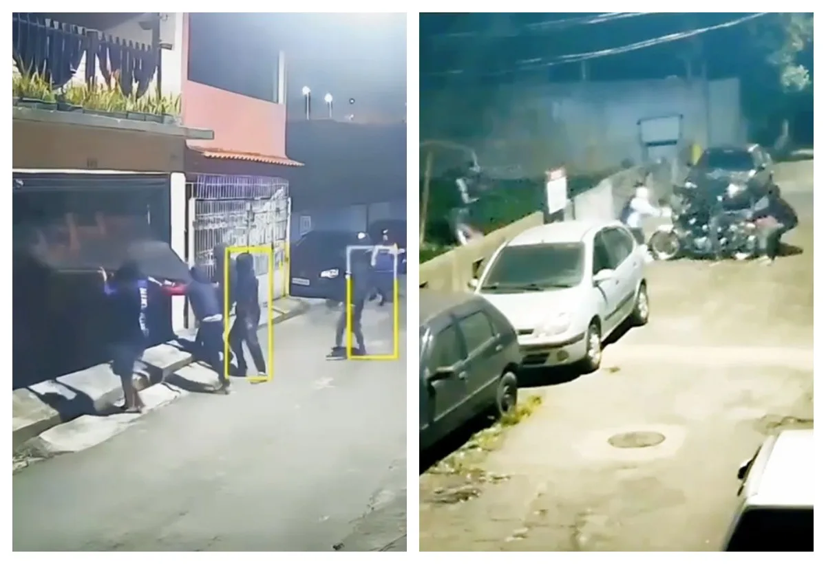 VÍDEO: ladrões arrombam portão de casa e roubam moto em Santo André, na Grande SP