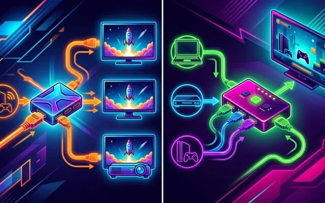HDMI splitter x HDMI switch: quais são as diferenças?