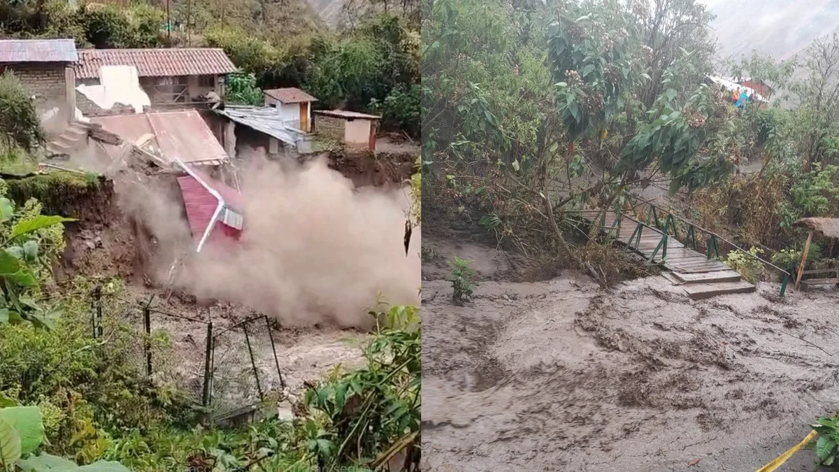Lluvias intensas afectan Machu Picchu: huaico destruye vivienda y puente en riesgo obliga a restringir paso por el Camino Inca