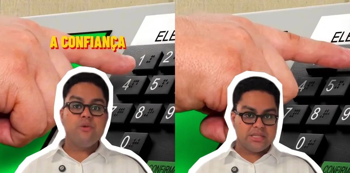 Vídeo institucional da CGU nas redes mostra pessoa votando ’13’ na urna eletrônica