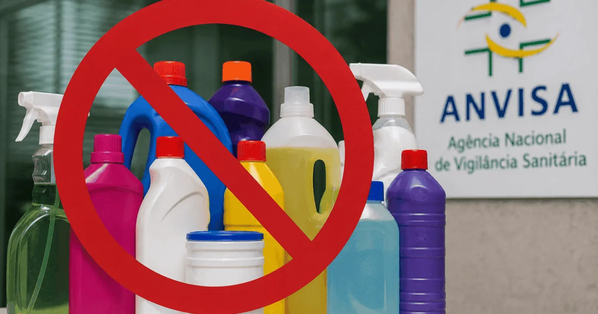 Anvisa proíbe venda de “12 produtos de limpeza” sem registro