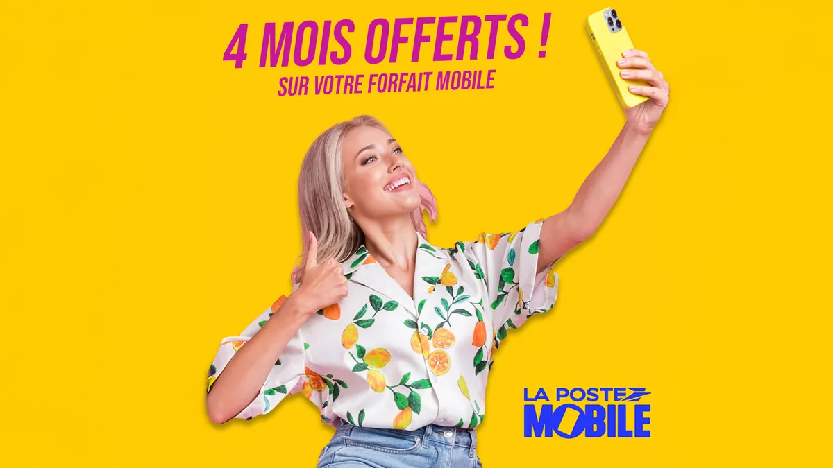 Forfait mobile 130 Go 5G gratuit pendant 4 mois chez La Poste Mobile : le bon plan de la rentrée