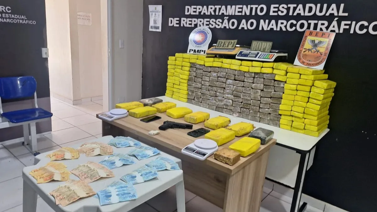 Operação apreende cerca de 200 kg de drogas em casa na Zona Norte de Teresina; homem é preso
