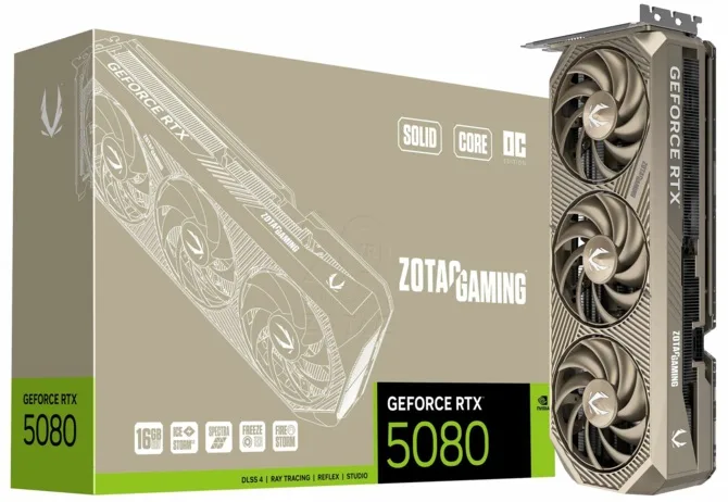 ZOTAC comemora 20 anos com GeForce RTX 5080 SOLID CORE OC em edição limitada