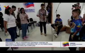 Delcy Rodríguez inaugura Núcleo de Desarrollo Endógeno en Caricuao