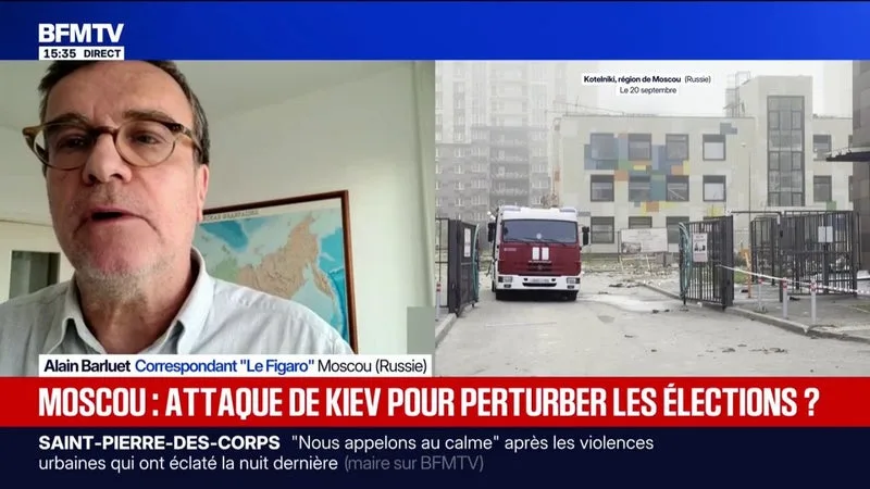 "Les Ukrainiens ont voulu "marquer le coup" au troisième jour des élections législatives" en Russie, analyse Alain Barluet, correspondant "Le Figaro" à Moscou