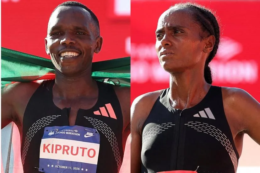 Amos Kipruto et Hawi Feysa, vainqueurs du marathon de Chicago avec un record personnel en prime