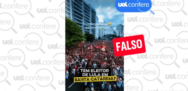 Vídeo é de ato contra PL da Dosimetria no Rio, e não comício de Lula em SC