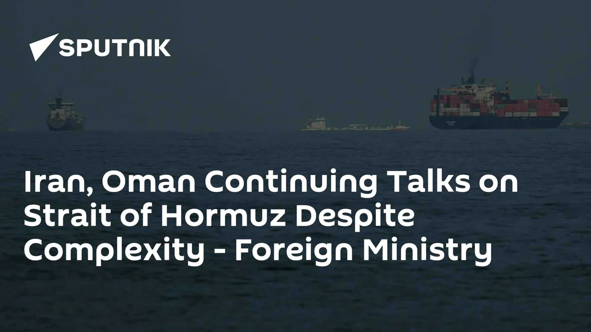 Iran, Oman Continuing Talks on Strait of Hormuz Despite Complexity - Foreign Ministry