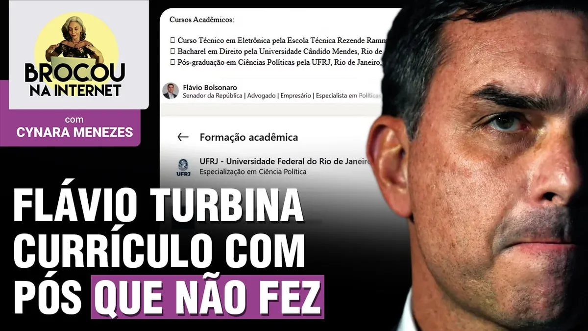 Flávio turbina currículo com pós que UFRJ nega | PM de Tarcísio aborda carro de Haddad | 12.08.26