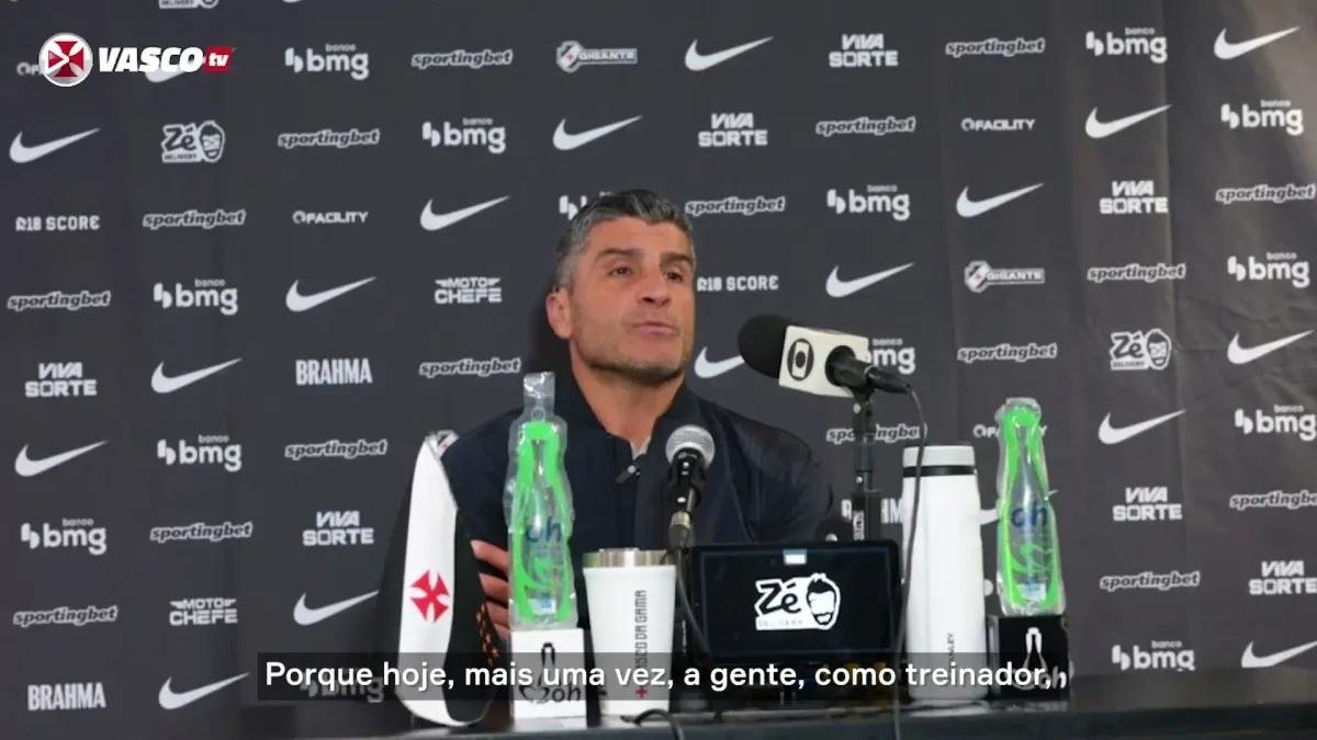 Pedro Emanuel lamenta revés em casa do Vasco após sequência invicta