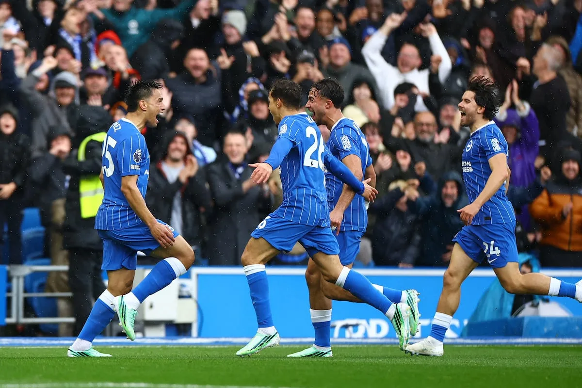 Gomez stunner as Brighton crush Palace, Man United held by Leeds